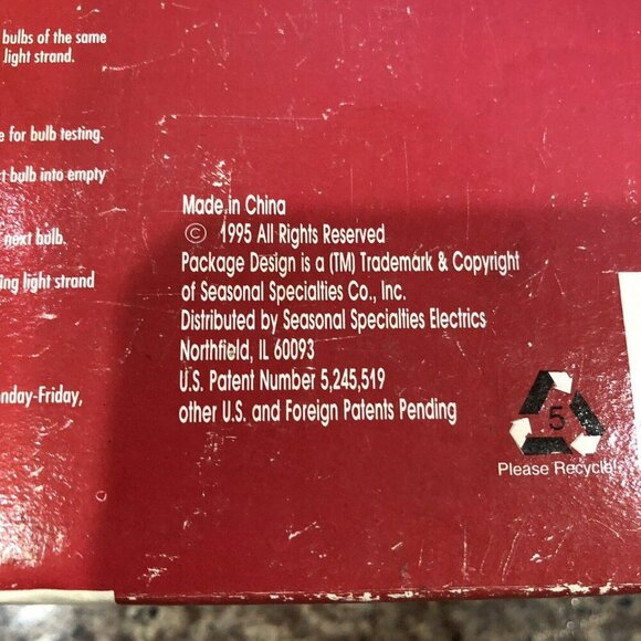 Vintage Starburst Christmas Light Set Clear 15 Clusters Pinwheels 1995 - Picture 9 of 13